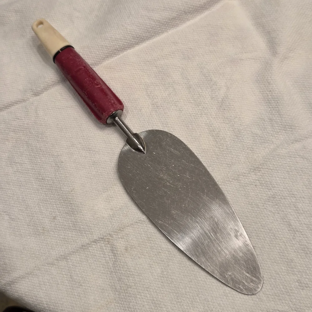 Vtg A & J Stainless Steel Spatula Red White Handle Ekco USA